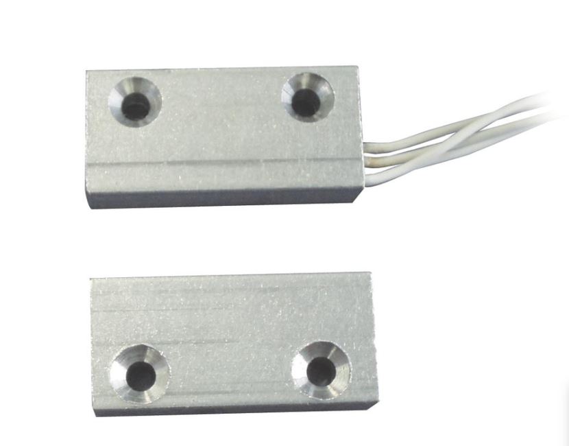 contatto magnetico per superficie in alluminio  - uscita a 4 conduttori