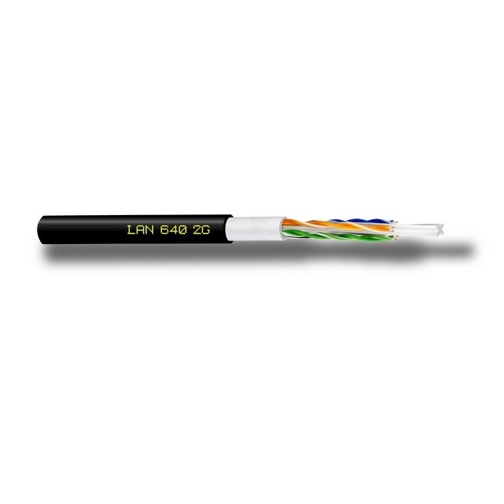 Cavo UTP Cat.6e  4x2xAWG23 con doppia guaina bobina 500m
