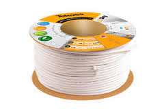 Cavo Coassiale 5.5mm PVC Eca/A BI.150m CXT Classe A  bianco150m/box