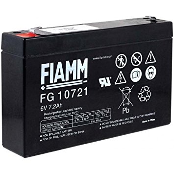 Accumulatore al Piombo 6v 7,2ah STANDARD BATTERIES