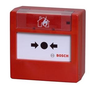Pulsante d'allarme manuale indirizzato a singola azione (rottura vetro),
colore rosso.