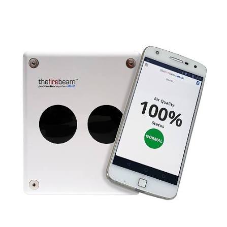 Barriera ad infrarossi per rivelazione incendi a riflessione motorizzata
con interfaccia Bluetooth