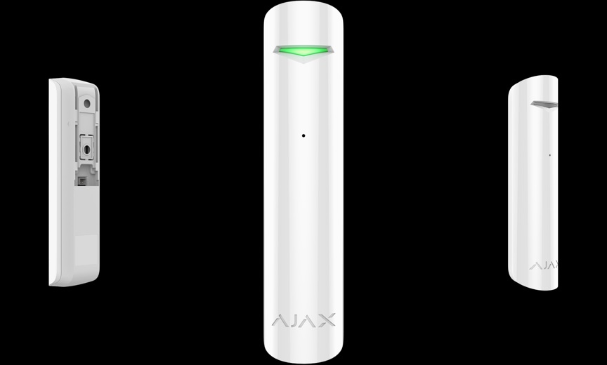 GlassProtect&nbsp;Bianco Rilevatore di rottura vetri wireless