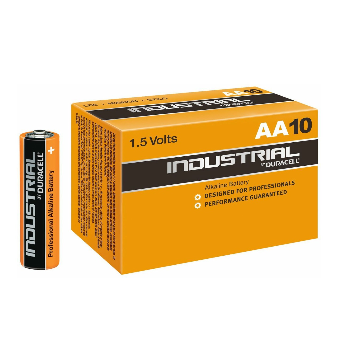 Confezione di 10 pile alcaline Duracell 1.5V stilo tipo AA