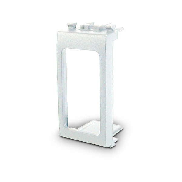 Adattatore per inseritori I66 e I8 adatto per la serie VIMAR EIKON di
colore bianco
