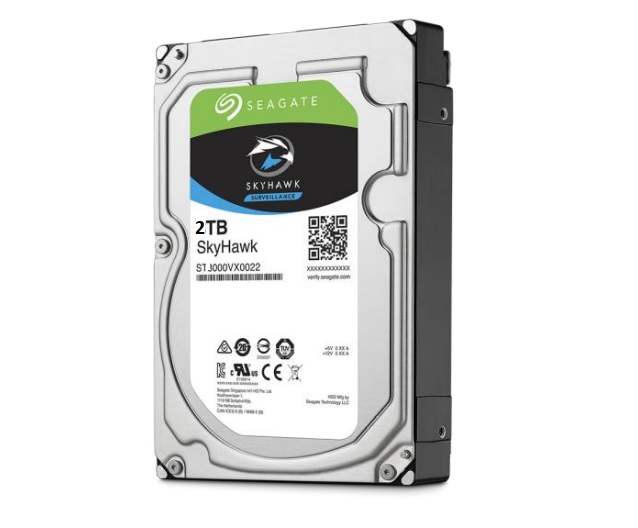 Hard Disk 2TB 3.5" Segate Skyhawk. Sistema di memorizzazione
specializzato per applicazioni di sorveglianza