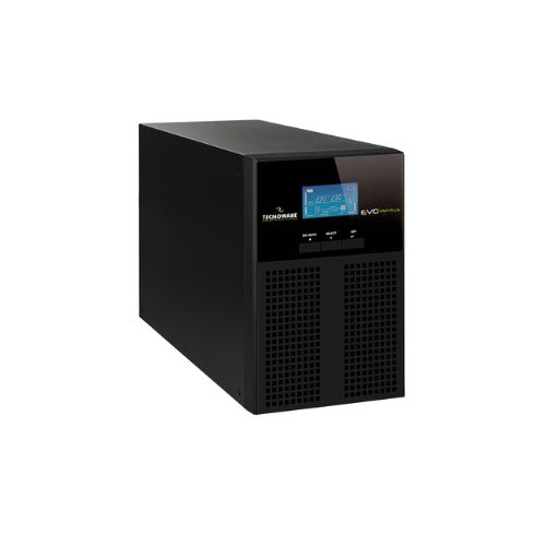 Gruppo di Continuità EVO DSP PLUS 2.400 - Potenza 2.400 VA PF 0,9.
Tecnologia On Line (VFI) DSP, Efficienza 94%, Ingresso/uscita 230/230Vac
50/60Hz, Prese Uscita IEC