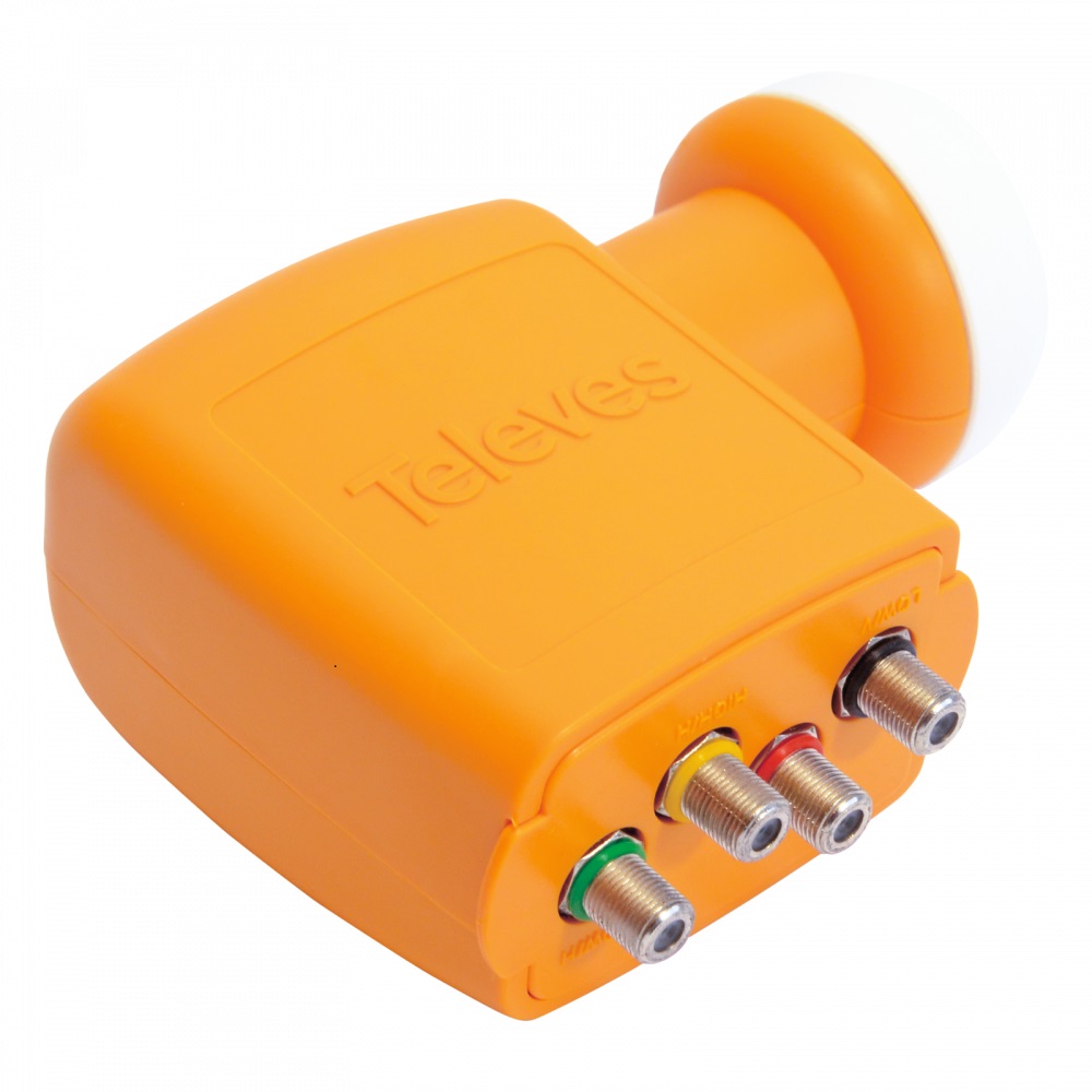 Univ. Quattro (Hx2, Vx2) 4 uscite NF:0,7dB Arancione