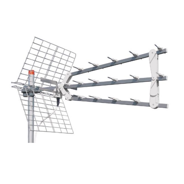Antenna serie Z3D UHF  canale. E21÷E60  guadagno 15 dBi, bianca