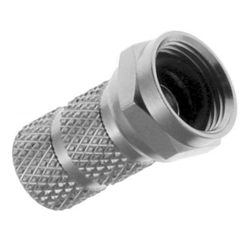 Connettore F ad Crimpare per cavo da 6 mm Box Rosso da 100 pz