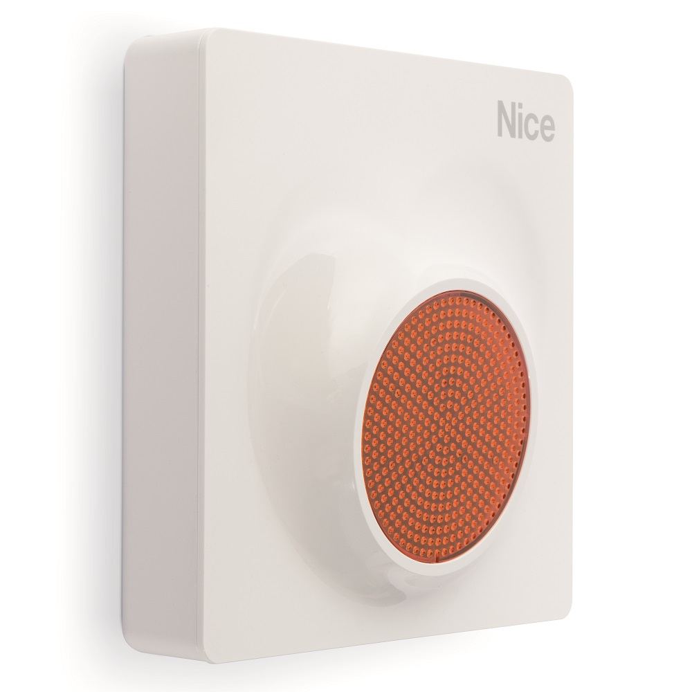 Sirena radio bidirezionale Dual Band per esterno con messaggi vocali e
lampeggiante a LED