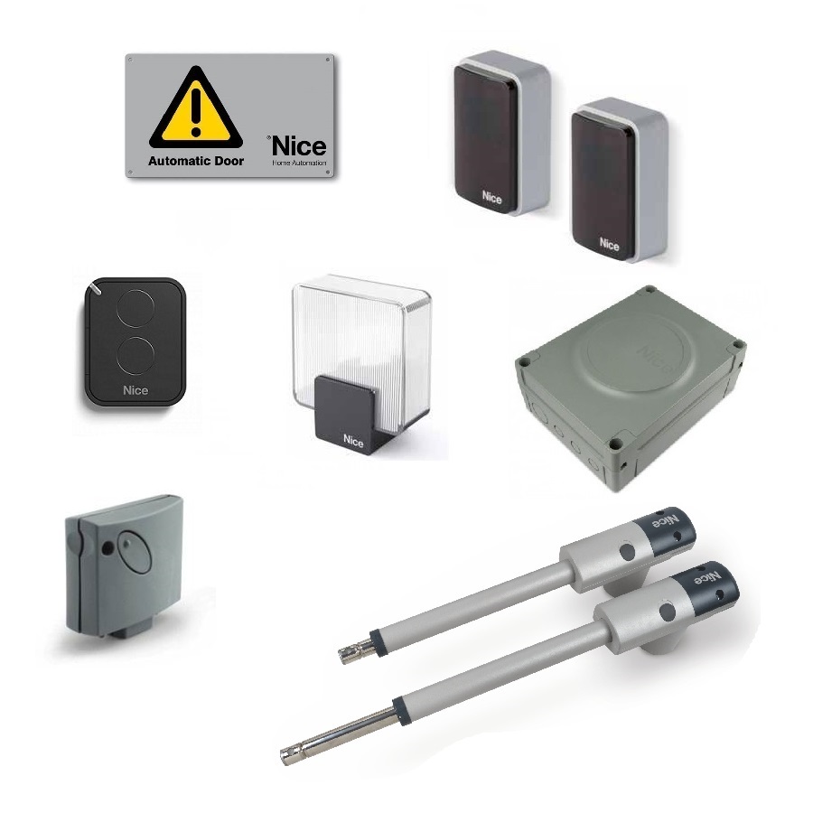Kit per l’automazione di cancelli a battente con ante fino a 3 m e 300Kg