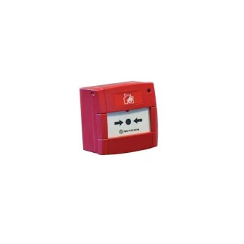 Pulsante manuale indirizzato di colore rosso a membrana riarmabile, da
interno. Per installazione a parete scatola SR1T, installazione su 503
scatola M700K-503