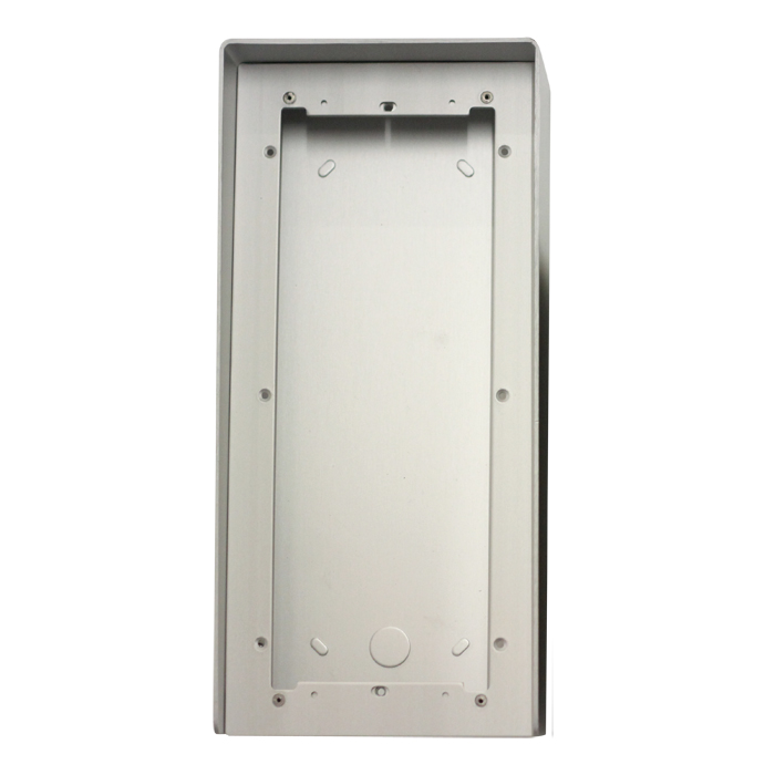 Custodia in alluminio naturale anodizzato per pulsantiera a 3 moduli.
Serie Ikall