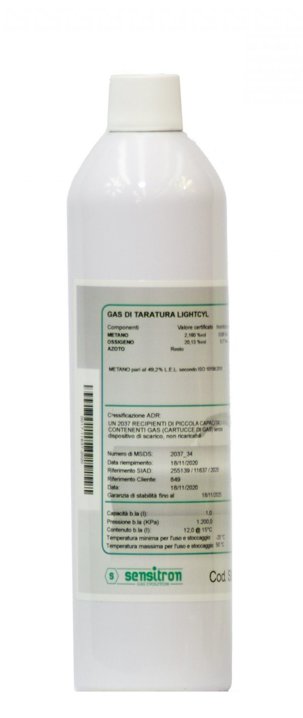 CARTUCCIA DI GAS/GAS CARTRIDGE CH4 50%Lel 2,20Vol