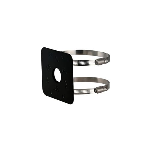 Adattatore nero da palo 126x114x20 mm