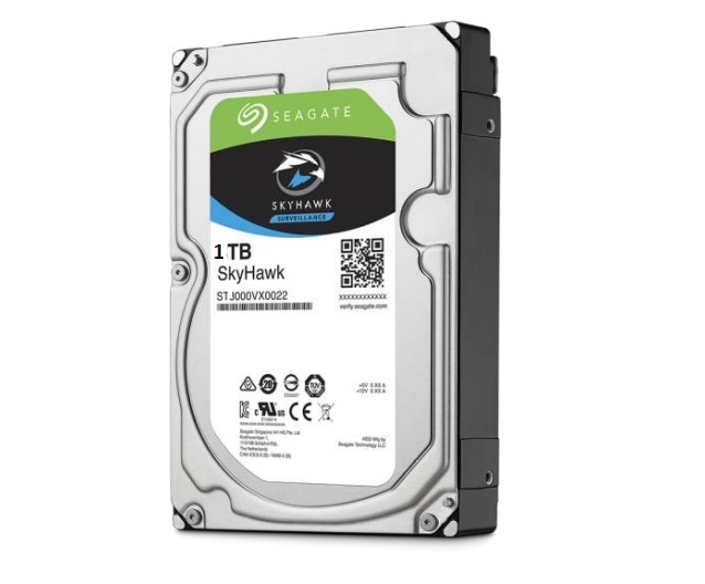 Hard Disk 1 TB 3.5" Segate Skyhawk. Specializzato per applicazioni
di sorveglianza