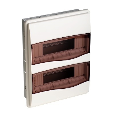 Centralino da Incasso 8 Mod+P Trasp228x190x97 IP40