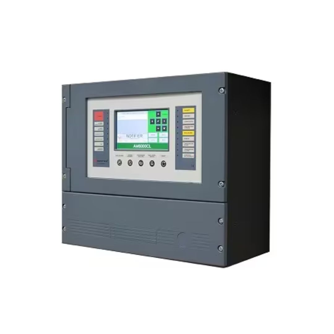 Centrale 4 loop espandibile a 8 con protocollo CLIP, Alimentatore 150W
24V, batterie 24Ah max, display Touch colori 7”