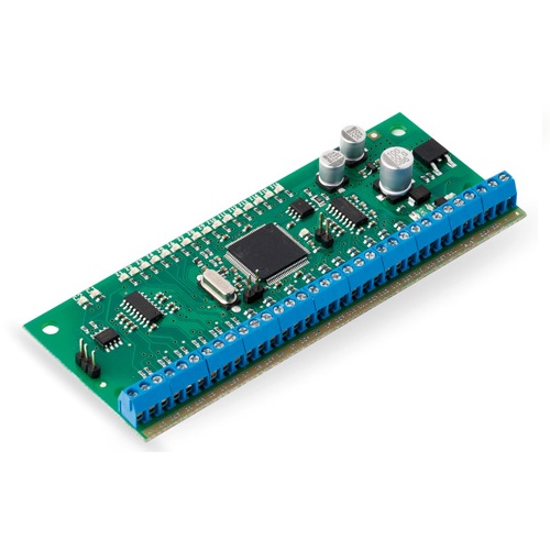 Modulo espansione 16 zone cablate e 2 uscite logiche programmabili,
collegamento su BUS.