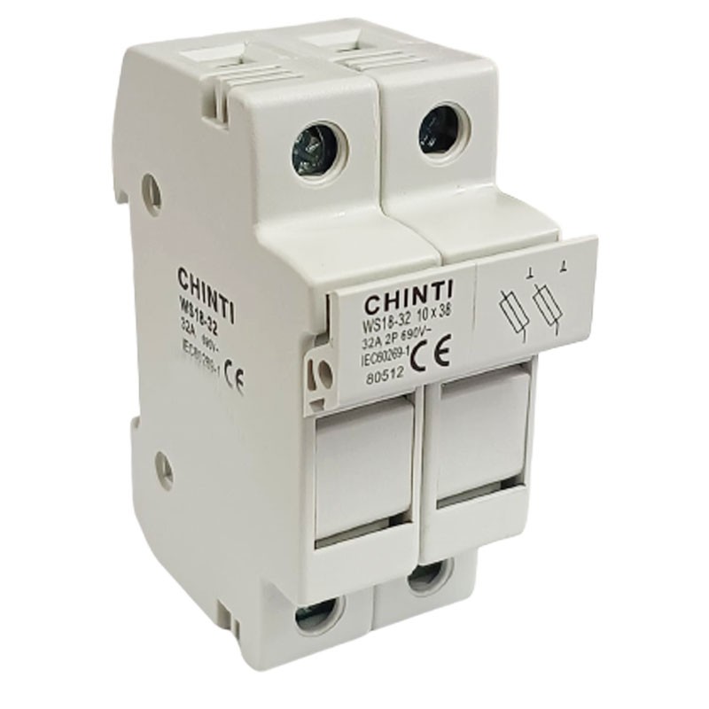 WS - PORTAFUSIBILE SEZ. 2P 10,3x38 32A 1000VDC