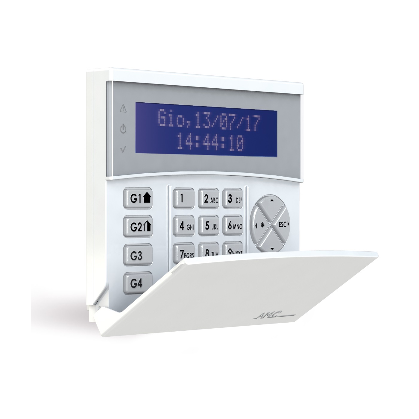 Tastiera Lcd Blu Con 2 Linee In/Out Programmabili