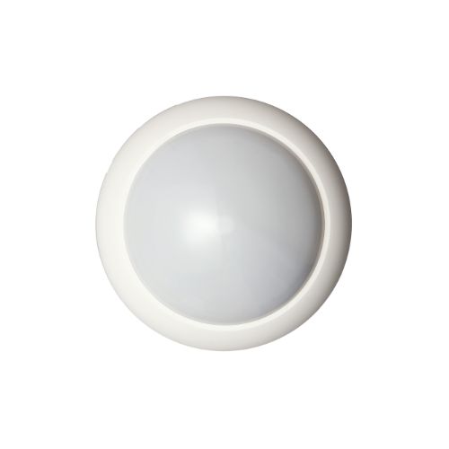 Rivelatore a doppia tecnologia da soffitto, protezione a 360° e diametro
di copertura di 20 m.