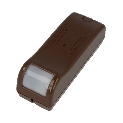 Sensore IR wireless bidirezionale NG-TRX da montare in orizzontale o
verticale tra finesta/porta e scuri/tapparella - colore MARRONE