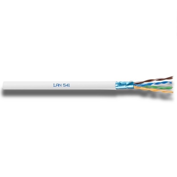 Cat. 5e F/UTP 4x2xAWG24, guaina PVC bianco da 300 mt
