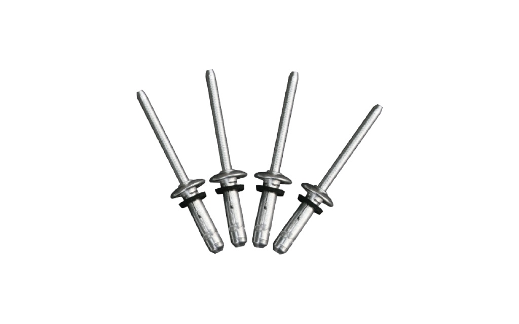 RIVETTI IN ALLUMINIO CON GUARNIZIONE IN GOMMA ø5,2x19