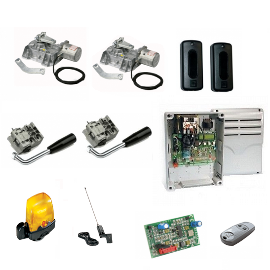 Kit automazione FROG-AE per cancelli a battente fino a 3,5 m per anta