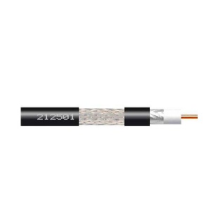 Cavo coassiale  6,6mm PE NERO 100m/BOB CLAS.A