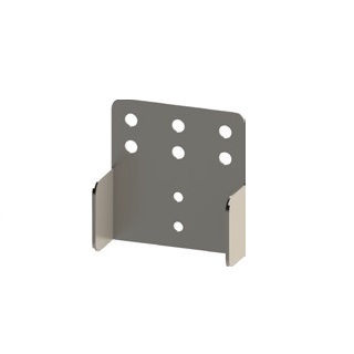 Staffe mana per fissaggio al muro/rinforzo barriera (kit 2pz)