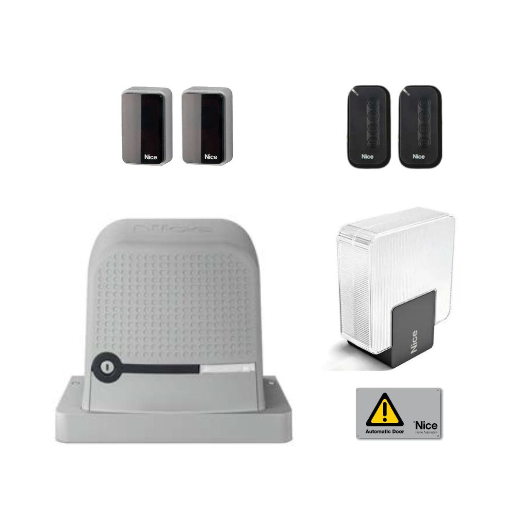 Kit per l’automazione cancello scorrevole 400Kg - 24Volt - Centrale Integrata