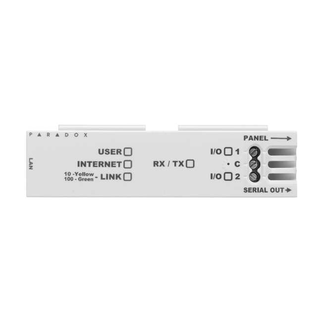 Modulo HUB isolatore-amplificatore che estende e divide il Bus della
centrale in altre due uscite Bus.