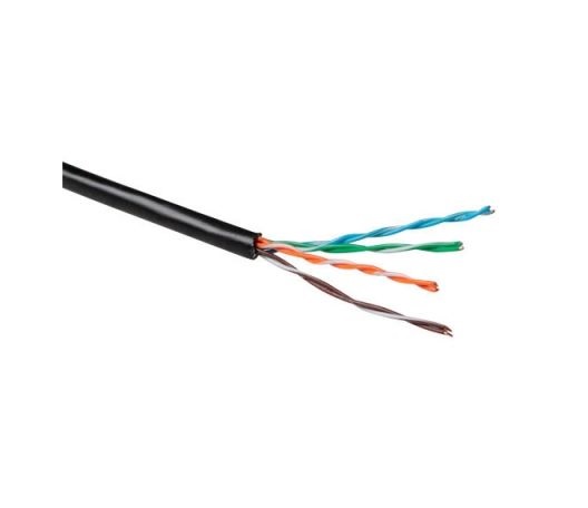 4X2 AWG 24 UTP CAT.5E PE NERO BOB.500 Fca