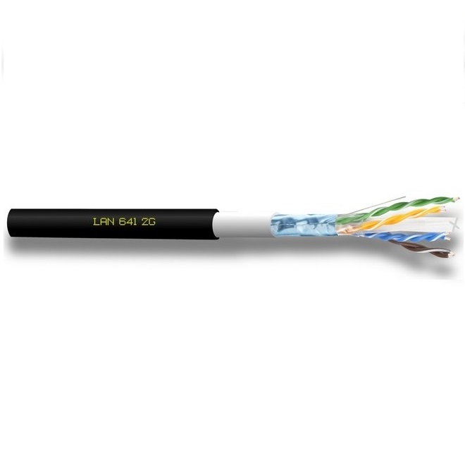 Cavo FTP Cat.6e  4x2xAWG23 con doppia guaina da 200 m