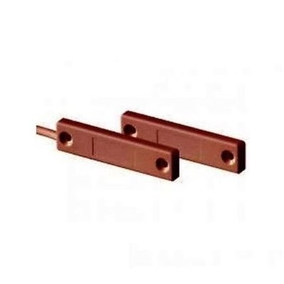 Contatto magnetico serie 401 si installa a scomparsa su serramenti in
alluminio, legno, PVC, ferro, ecc colore Marrone