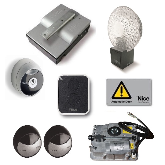SFAB2124KCE Kit per l’automazione di cancelli  battente per ante fino a
2,3 m 24 Vdc
