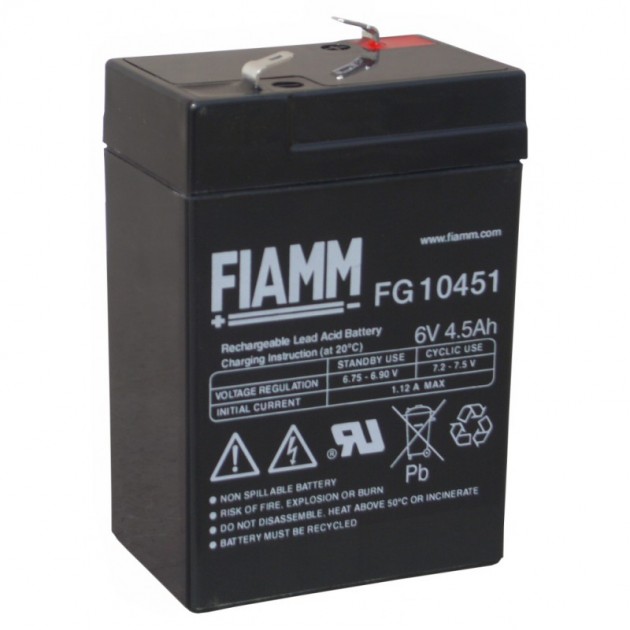 Accumulatore al Piombo 6v 4,5ah STANDARD BATTERIES