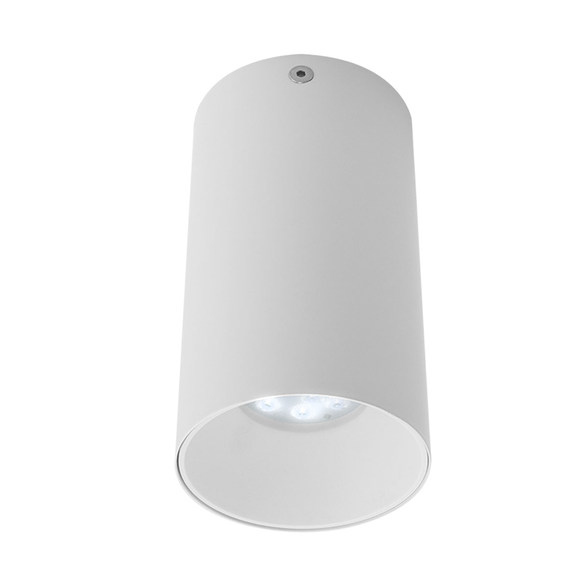 XNITRO Plafoniera tonda per lampadine alogene o a LED, con attacco GU10,
con la possibilità di cambiare i riflettori decorativi centrali. Viene
fornito con il riflettore bianco opaco.
