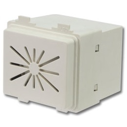 Sirena elettronica 12V da  incasso su 503 Bianca
