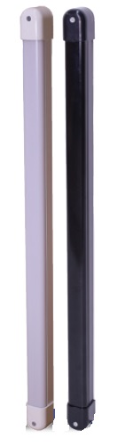 Barriera ottica cablata Altezza 1 m 4 Raggi; profilo e policarbonato
colore BIANCO