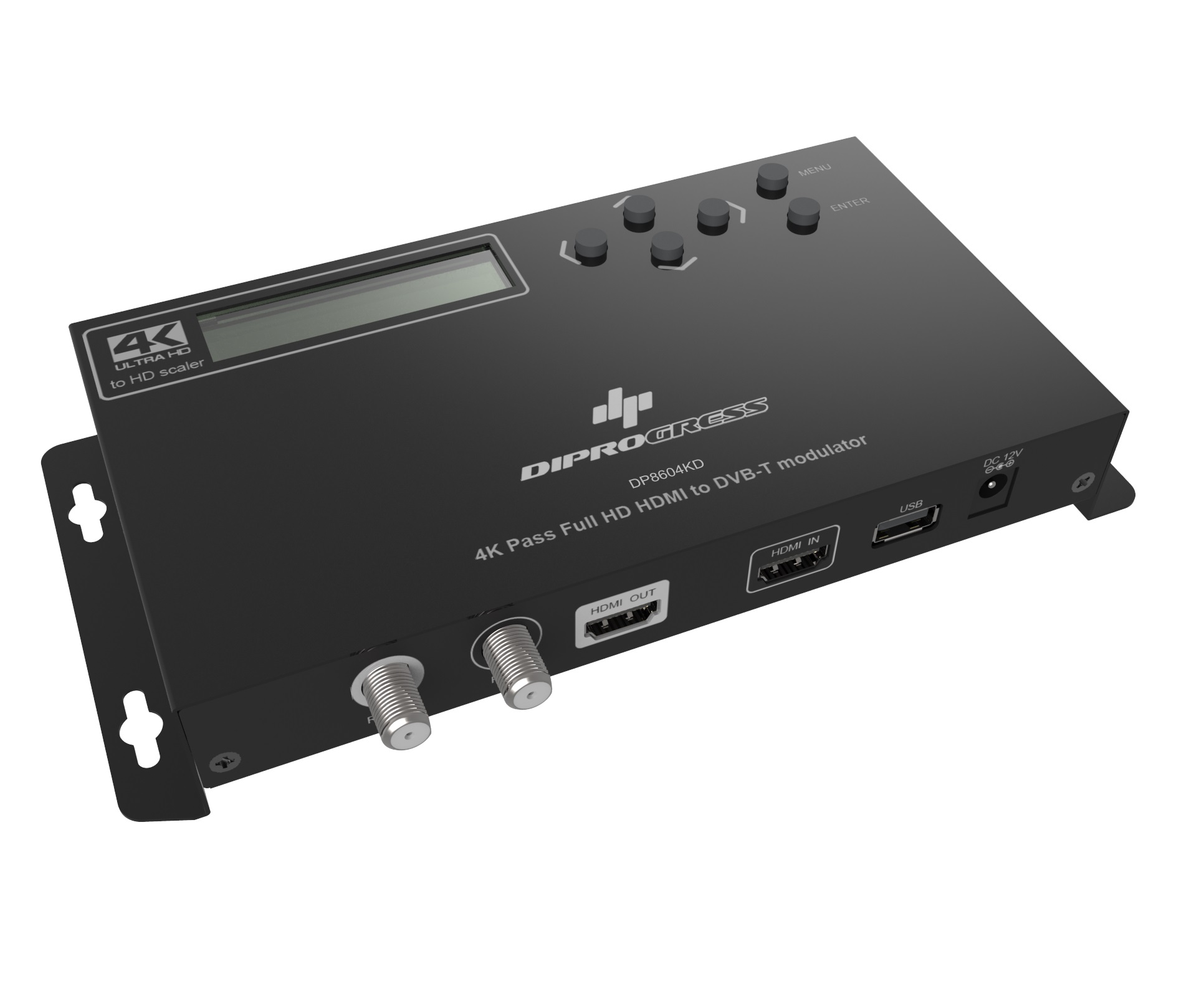 Modulatore Digitale Terrestre Full HD con ingresso HDMI passante 4K,
Dolby Audio ed Encoder 18Mbps