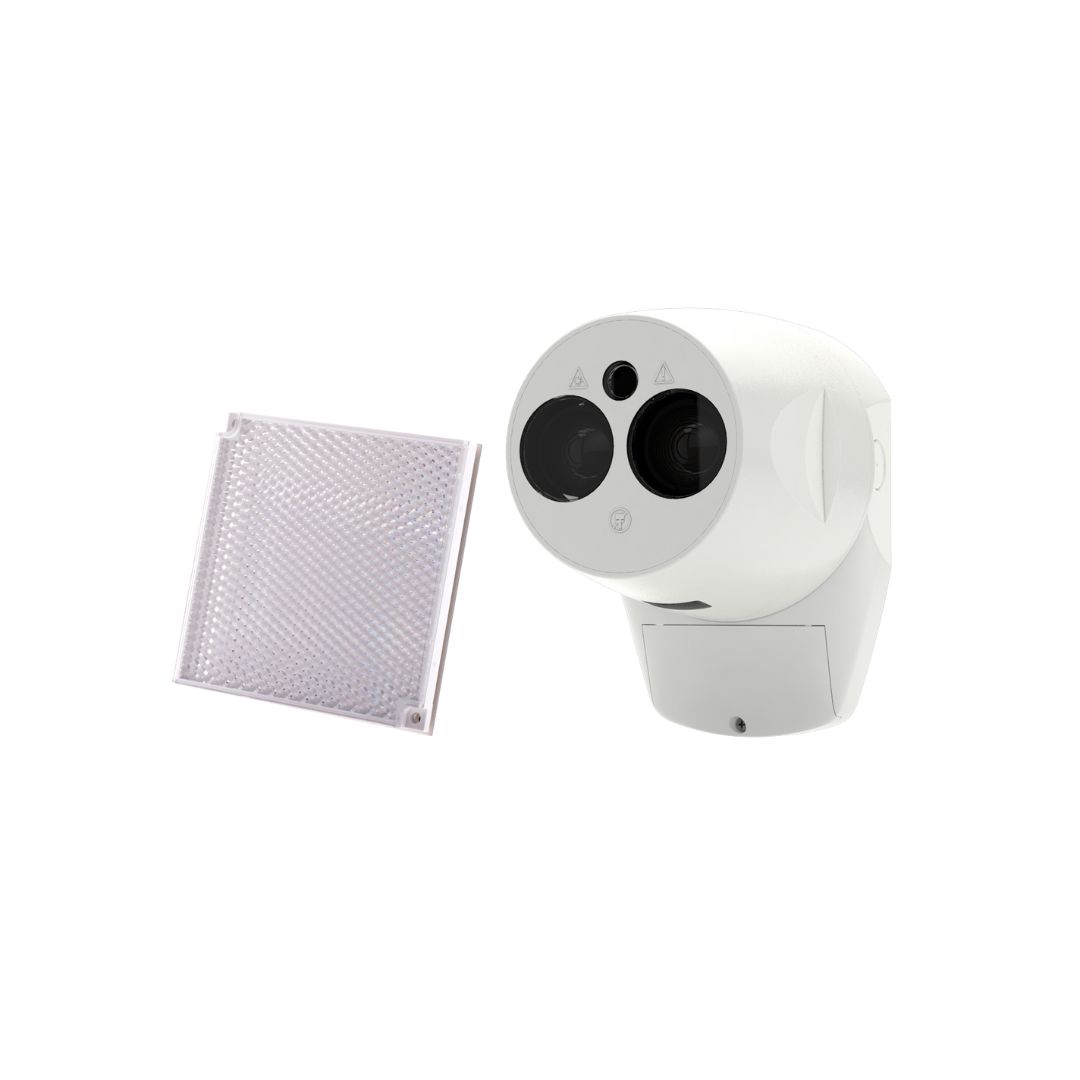 Barriera FIRERAY ONE ad infrarossi per rivelazione incendi a riflessione
motorizzata con puntatore Laser e display per un veloce all