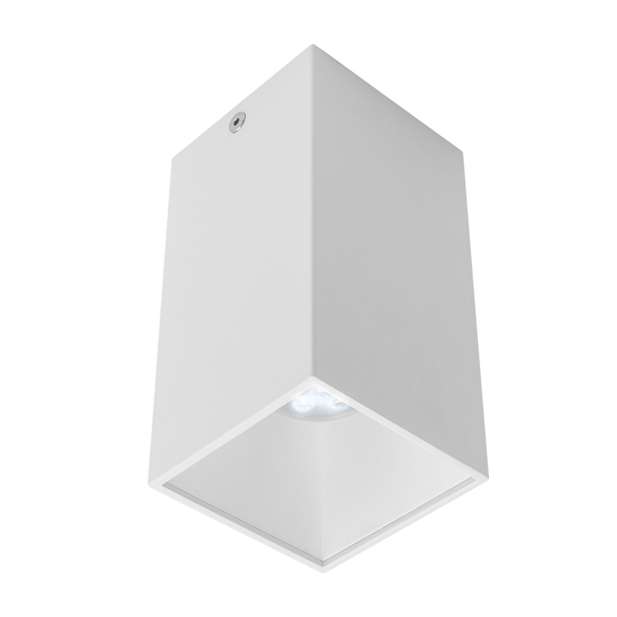 XNITRO Plafoniera quadrata per lampadine alogene o a LED, con attacco
GU10, con la possibilità di cambiare i riflettori decorativi centrali.
Viene fornito con il riflettore bianco opaco.