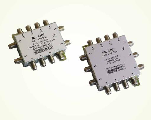 Mini switch 4 X 6 Attivo 4 Ingressi 4 Uscite 6 Derivazioni