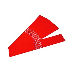 Strisce rosse rinfrangenti adesive per sbarre Gard. confezione da 20 pz