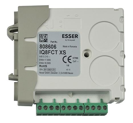 Modulo di interfaccia esserbus® IQ8FCT XS per attivazione e controllo di
dispositivi antincendio (FCT) o per allarmi tecnologici (TAL)