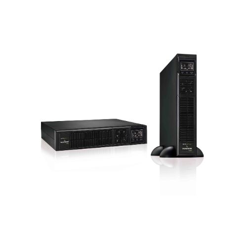 Gruppo di Continuità EVO DSP PLUS 1.200 RACK TOWER - Potenza 1.200 VA PF
0,9. Tecnologia On Line (VFI) DSP, Efficienza 94%, Ingresso/uscita
230/230Vac 50/60Hz, Prese Uscita IEC